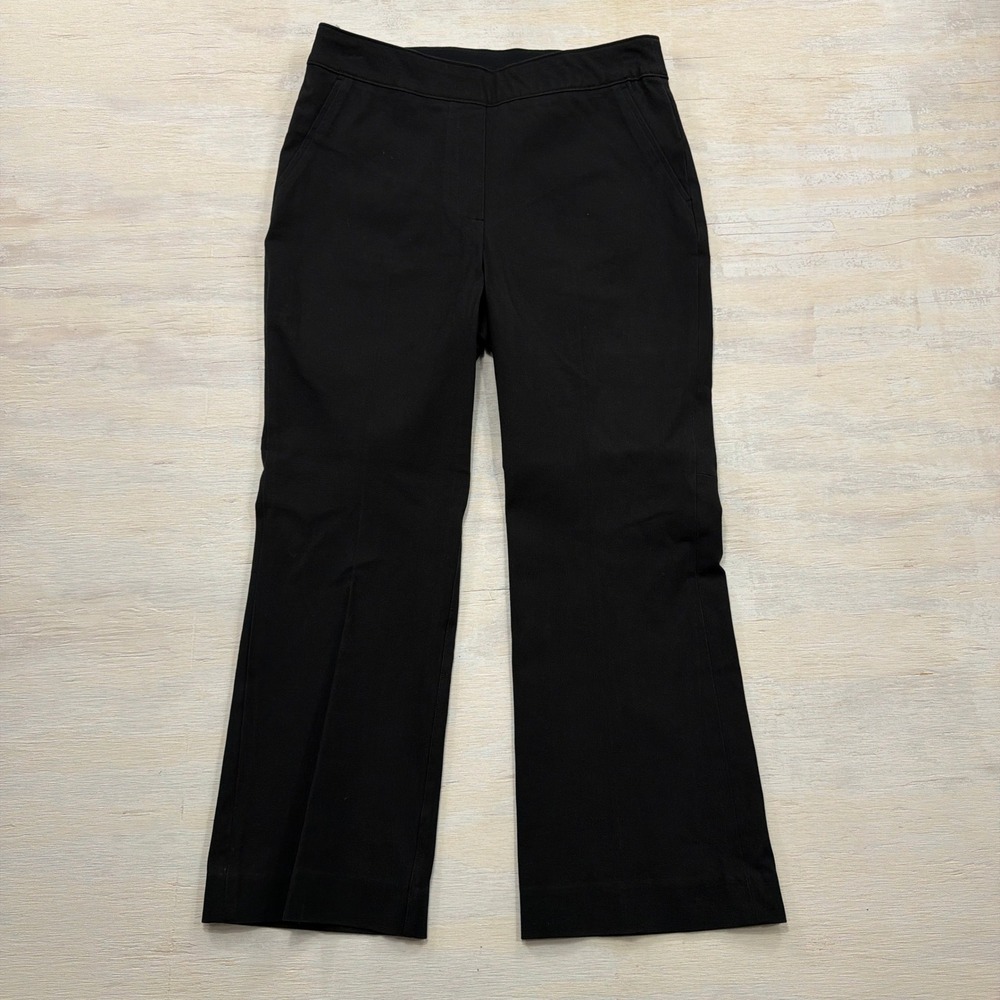 Spanx Pants The Perfect Pant Back Flare Pockets Black Womens Size Small Petite